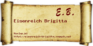 Eisenreich Brigitta névjegykártya