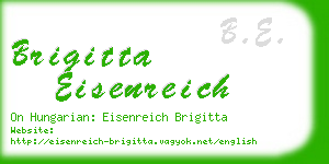 brigitta eisenreich business card